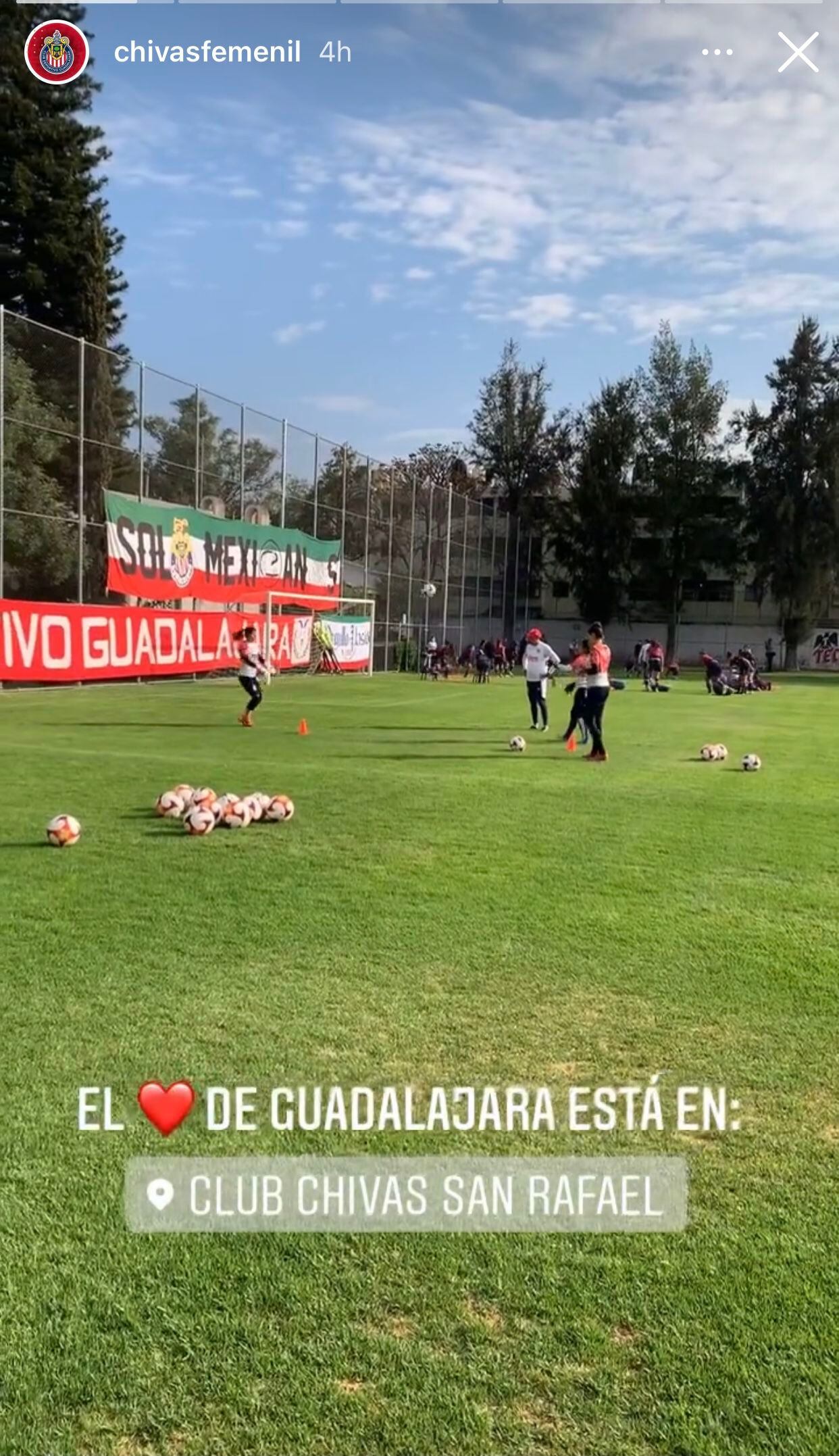 Chivas Femenil entrena con apoyo de sus fans