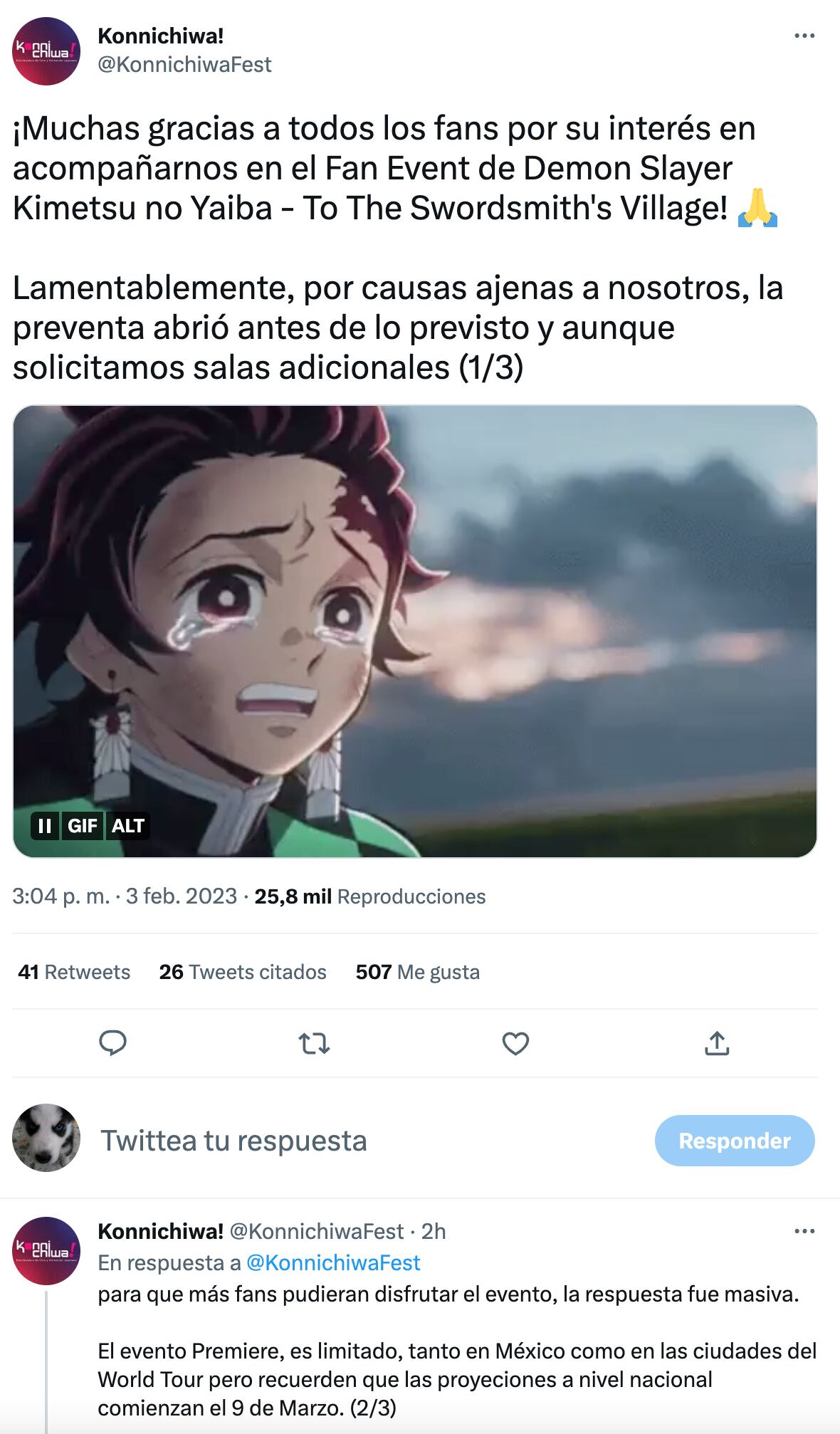 Parte la preventa de Kimetsu No Yaiba: ¿Dónde comprar entradas?