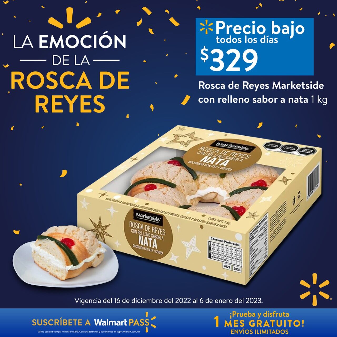 Rosca de Reyes precios 2023 El Globo, Walmart o Soriana, ¿cuál te