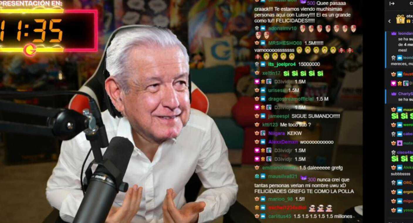 AMLO se corona también en los memes tras superar 2 de los streamers más  vistos