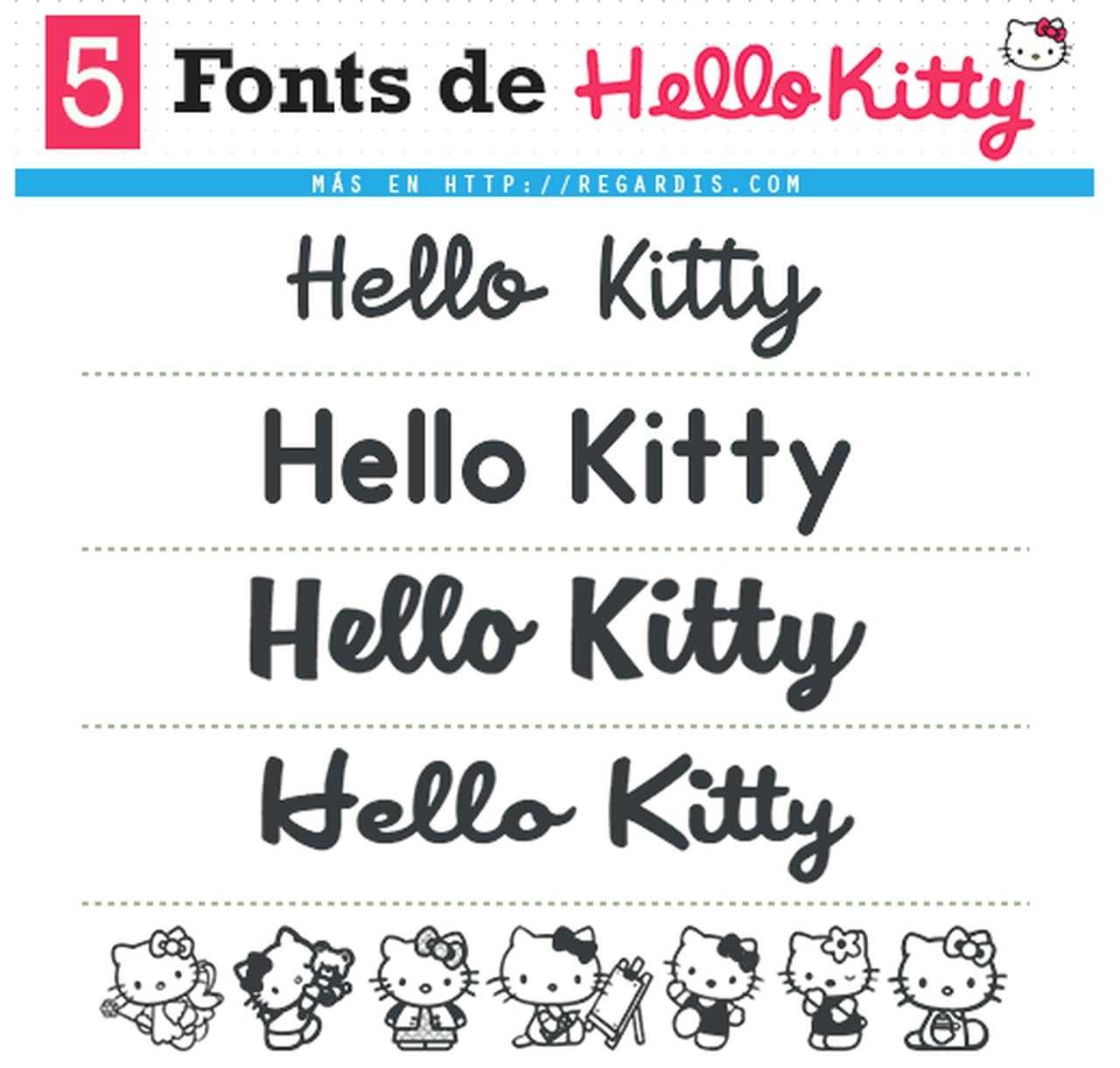 Paso a paso para descargar la tipografía de Hello Kitty y ocuparla en ...