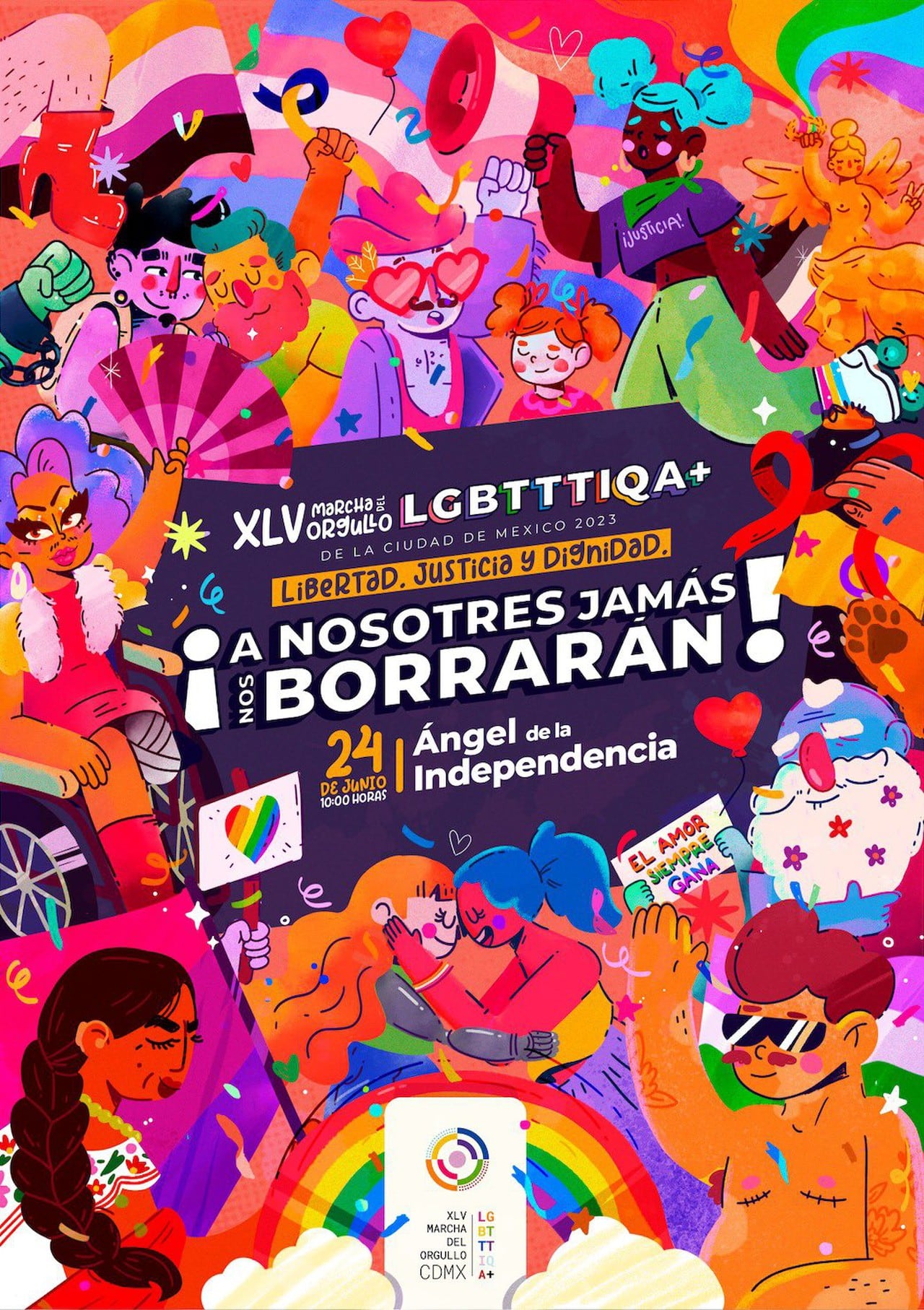 Marcha LGBT CDMX 2023 Horario, cartel y ruta de la Marcha del Orgullo