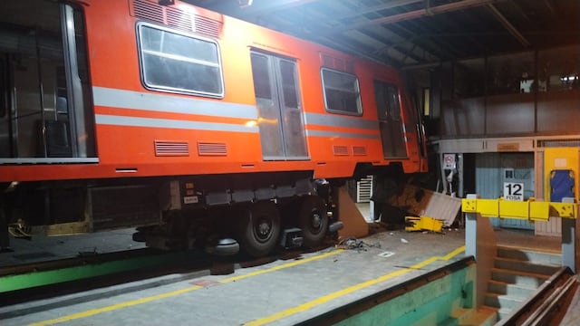 ¿Qué pasó en la Línea 6 del Metro CDMX? Tren se estrella en talleres de la estación Rosario; conductora fue trasladada a un hospital