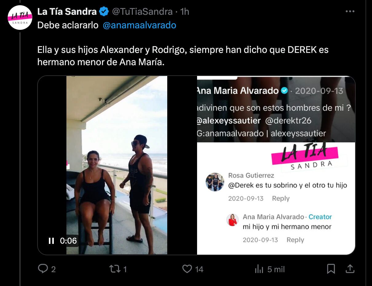 Ana María Alvarado bromeaba diciendo que Derek Trejo era su hermano menor