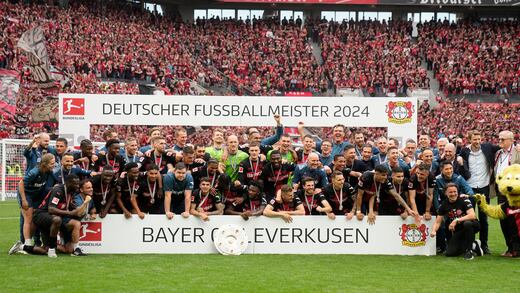 Bayer Leverkusen y otros 3 equipos que fueron campeones invictos en Ligas top de Europa