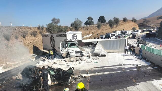 Accidente en la México-Puebla