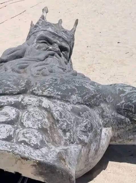 Estatua de Poseidón en Yucatán