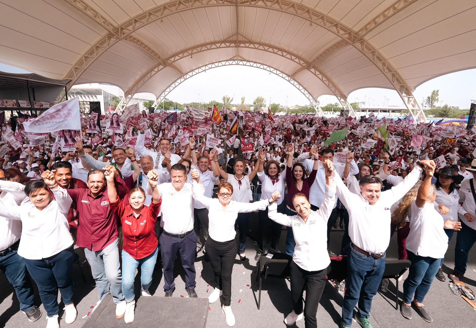 Cierre de campaña de Alma Alcaraz en Guanajuato