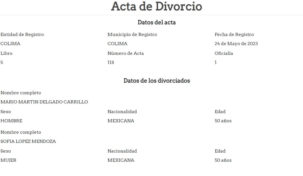 Mario Delgado se divorcia de Sofía López Mendoza