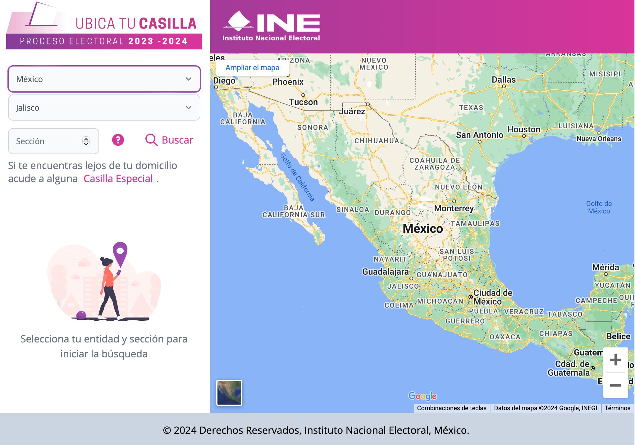 Cómo localizar tu casilla electoral en las elecciones 2024 en Jalisco