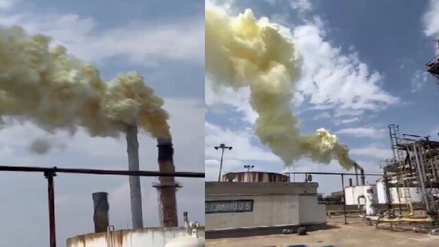 Reportan fuga de gas tóxico en la refinería de Salamanca, Guanajuato