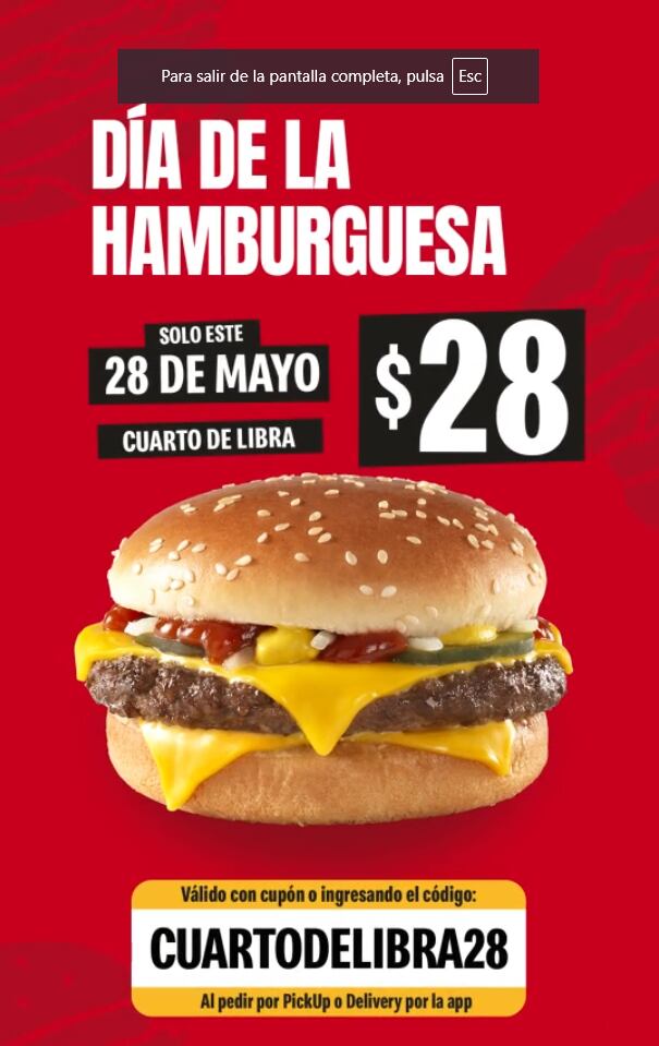 McDonald’s en el Día de la Hamburguesa 2024
