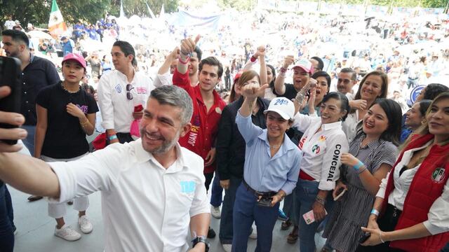 Mauricio Tabe cierra campaña en la alcaldía Miguel Hidalgo ante miles de simpatizantes