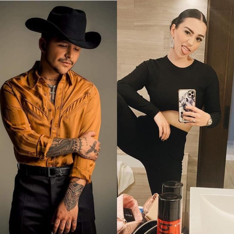 Christian Nodal y Estibaliz Badiola.