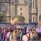 VIDEO: Policía noquea a mujer que intentó saltar valla de Catedral Metropolitana durante marcha del Día Internacional de la Mujer