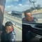 VIDEO: Asaltante queda colgado de tráiler que quería asaltar mientras el conductor arranca, en Amozoc