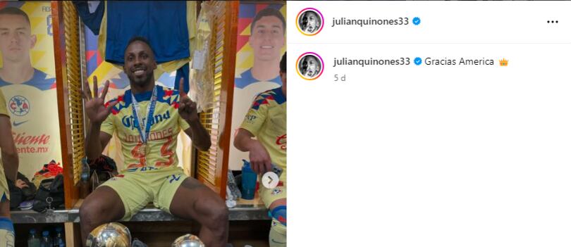 Despedida de Julián Quiñones del Club América