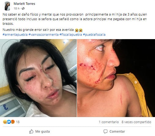 Familia de borrachos golpea a matrimonio de Puebla