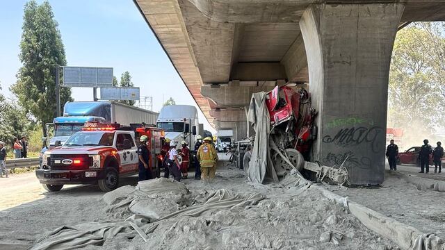 Choque en la autopista México-Puebla deja un muerto