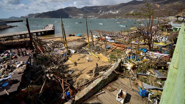 Acapulco quedó destruido tras el paso del huracán Otis