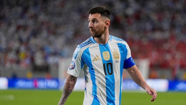 Lionel Messi con Argentina en la Copa América.