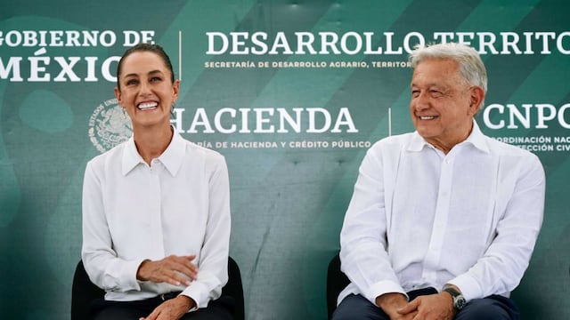 Andrés Manuel López Obrador, presidente de México y Claudia Sheinbaum, virtual presidenta electa