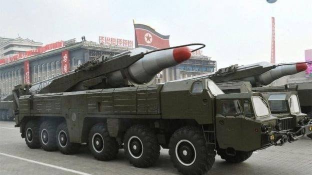 Misiles balísticos de Corea del Norte. 