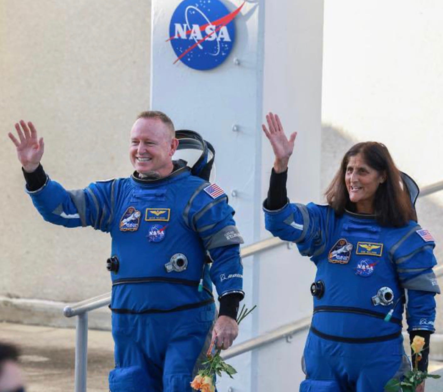 Astronautas Barry Wilmore y Sunita Williams