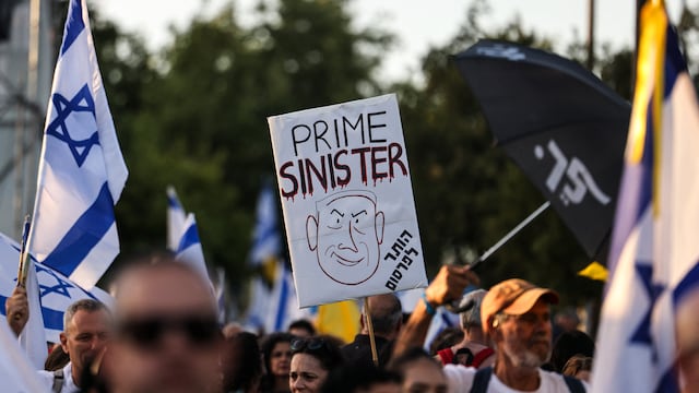 Protestas en Israel contra Benjamín Netanyahu