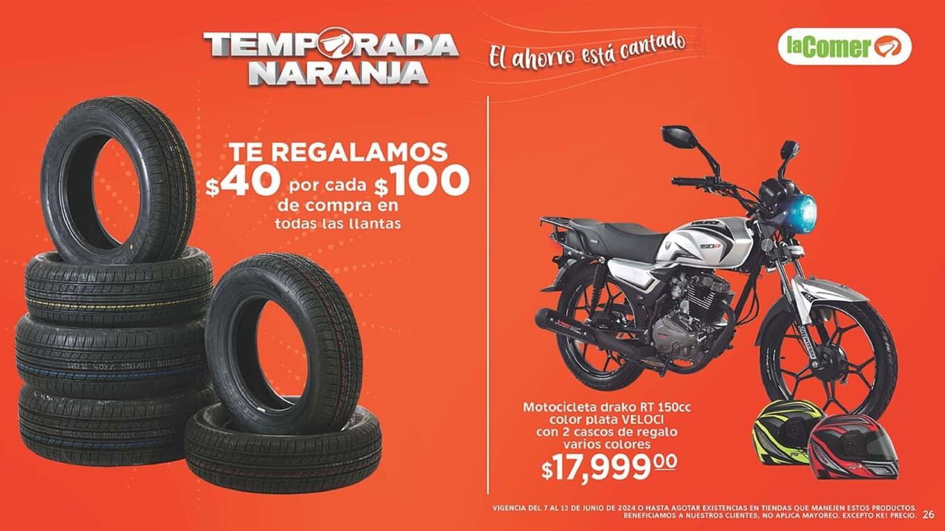 Ofertas La Comer Temporada Naranja