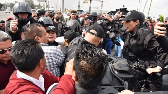 Sandra Cuevas, alcaldesa con licencia de la alcaldía Cuauhtémoc, sostuvo un altercado con locatarios del Central de Abastos