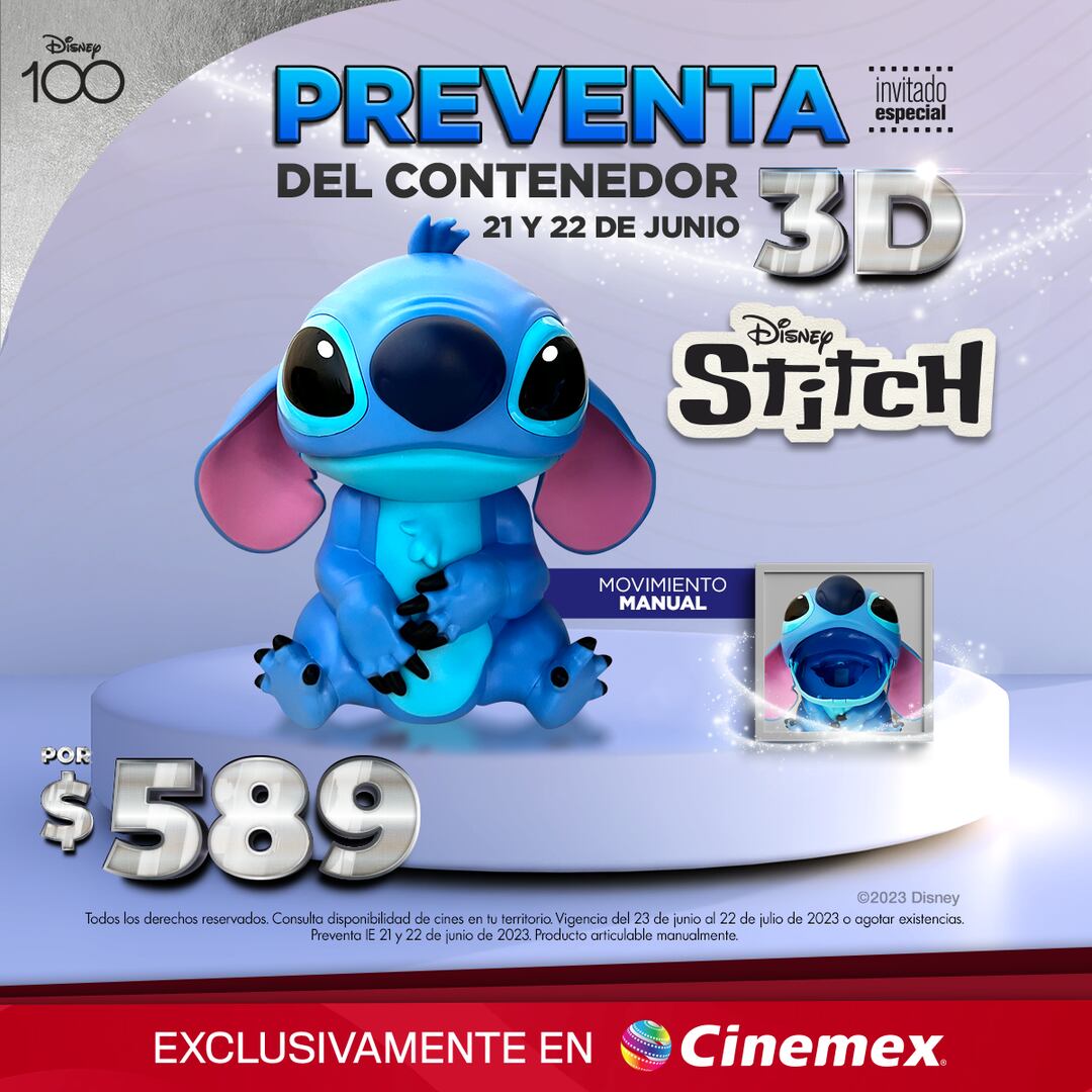 Palomera Stitch en Cinemex