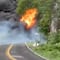 VIDEO: Pipa vuelca y explota en la carretera Chilpancingo-Iguala; 8 personas murieron