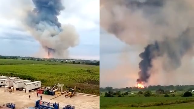 VIDEO: Explota ducto de Pemex en Huimanguillo, Tabasco; hay un muerto y más de 100 evacuados