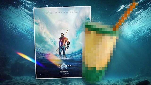Vaso coleccionable de Aquaman en Cinépolis