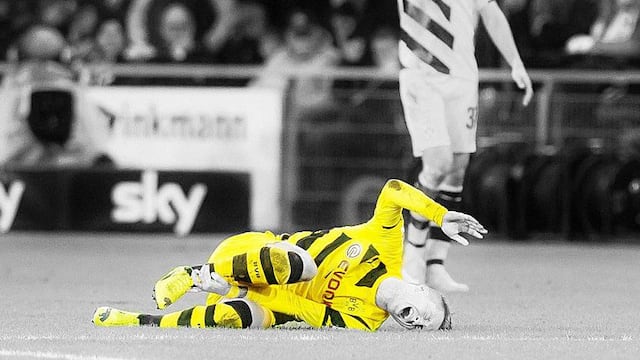 Marco Reus sufri&oacute; desgarro de ligamentos en el tobillo derecho y no volver&aacute; con el Borussia Dortmund hasta el 2015