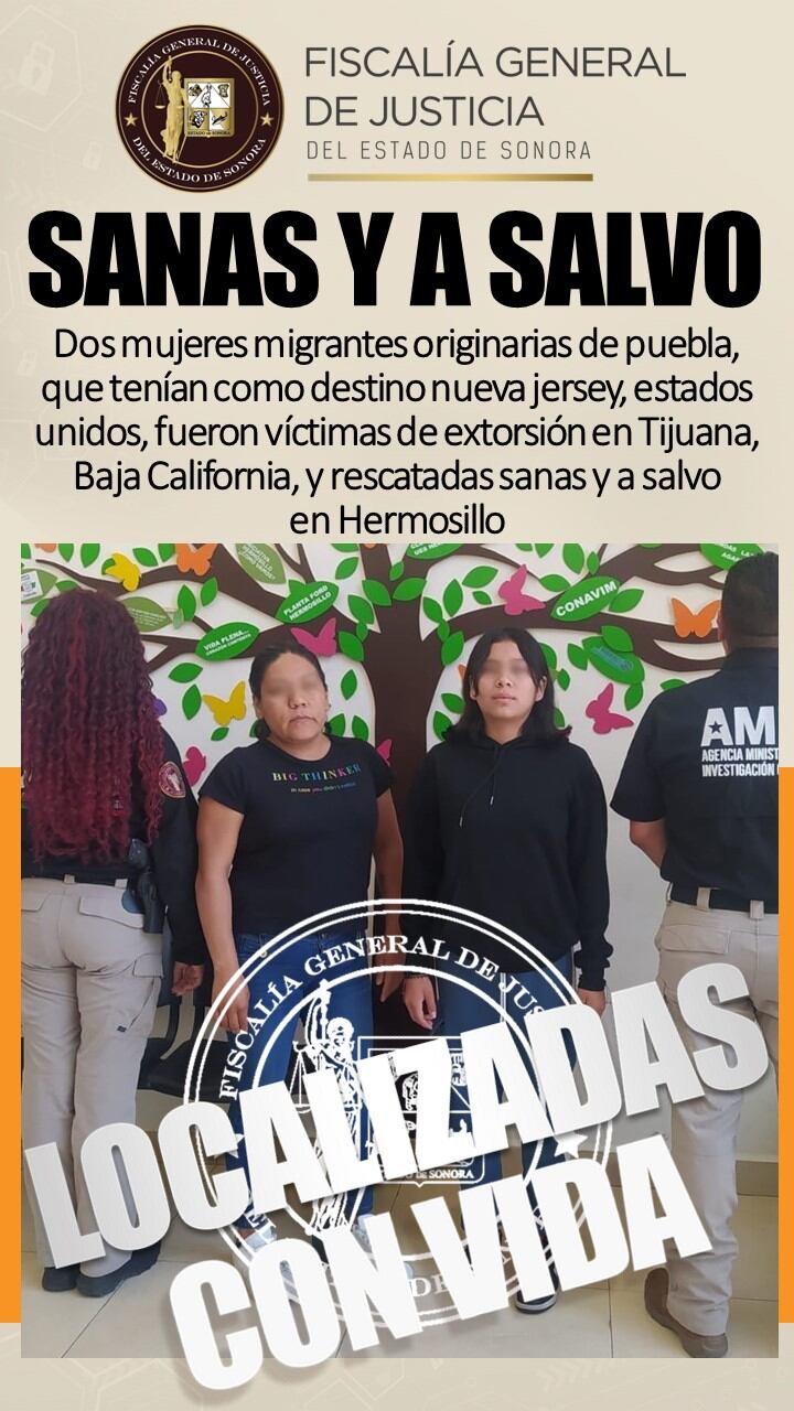 Migrantes de Puebla localizadas