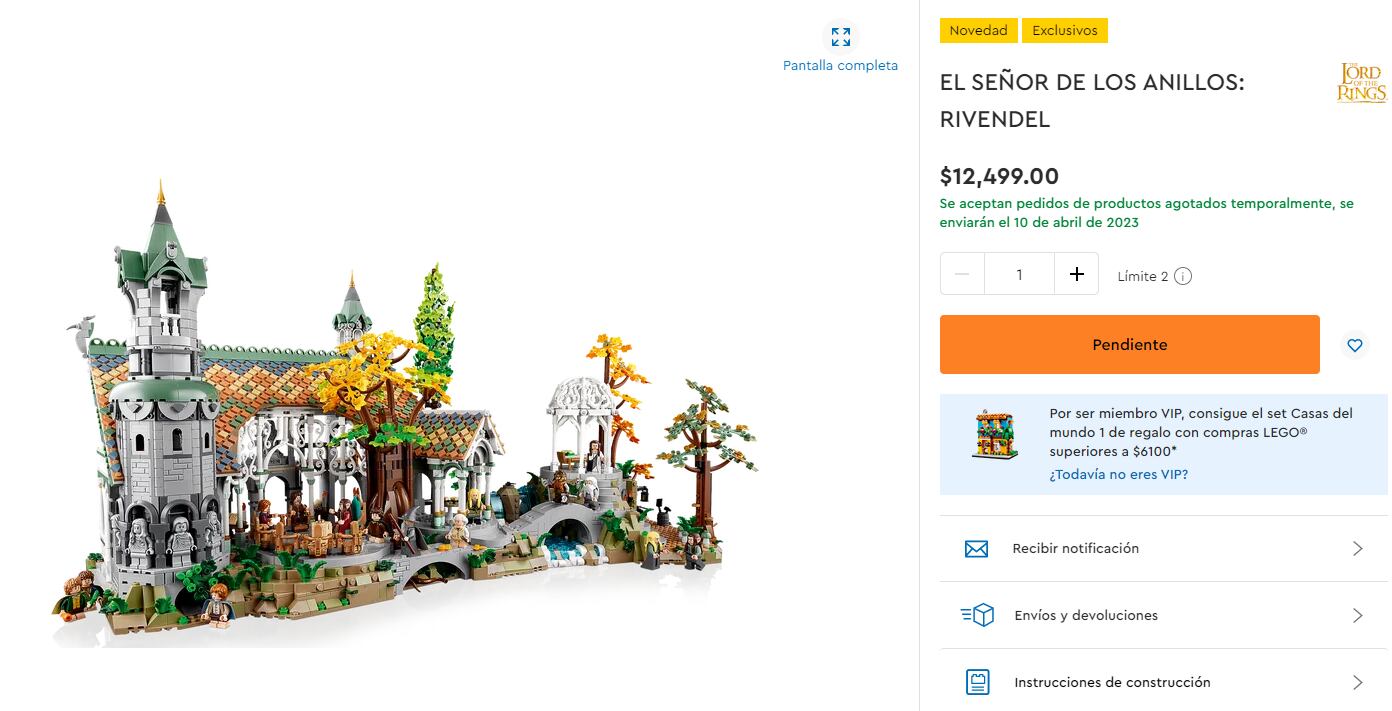 Set LEGO 'El Señor de los Anillos: Rivendel'