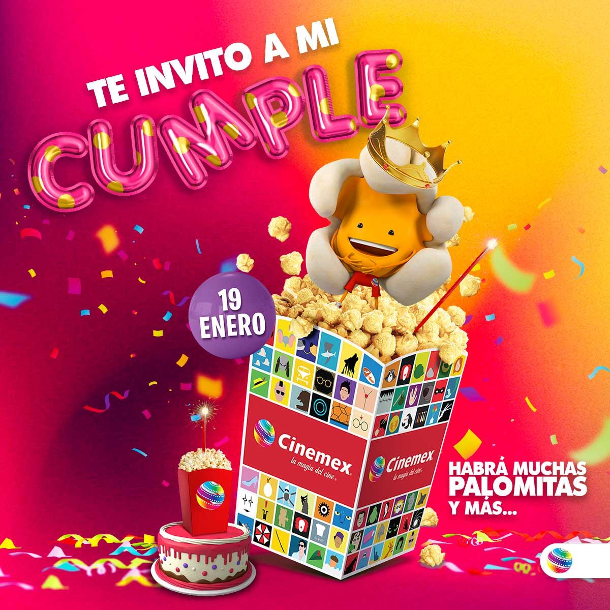 Cumpleaños Palomino en Cinemex
