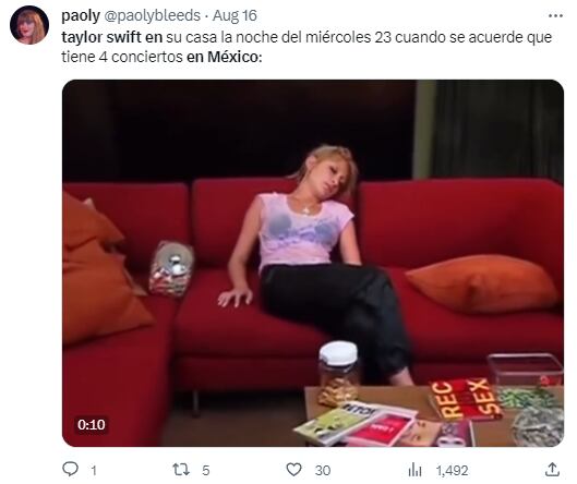 Memes de Taylor Swift en México