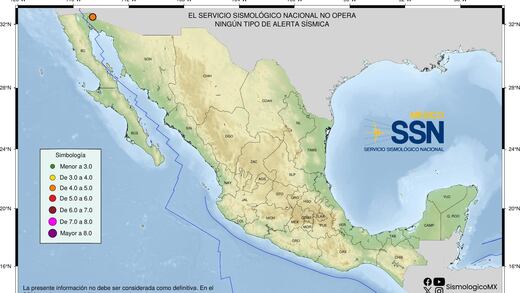 Temblor hoy México: Se registra sismo de magnitud 4.7 en San Luis Río Colorado, Sonora