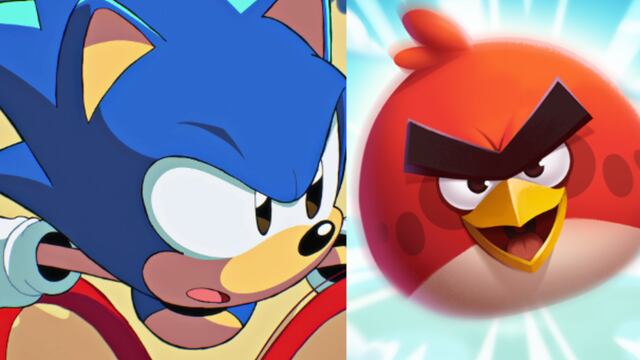 Sonic de SEGA y Angry Birds de Rovio