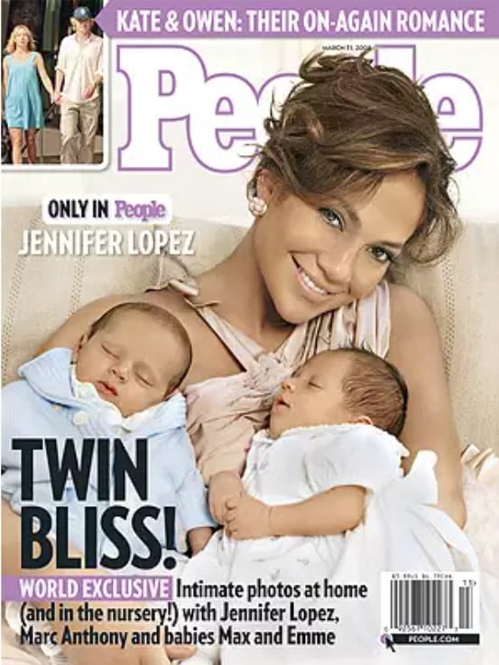 Jennifer López y sus gemelos en la portada de la revista People