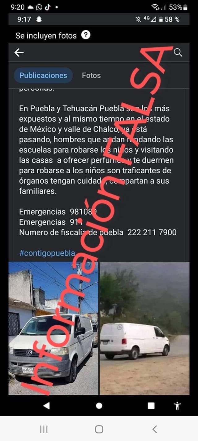 “Te ofrecen perfumes y te duermen para  robarse a los niños”; En Coxcatlán, Puebla, casi linchan a comerciantes por publicación