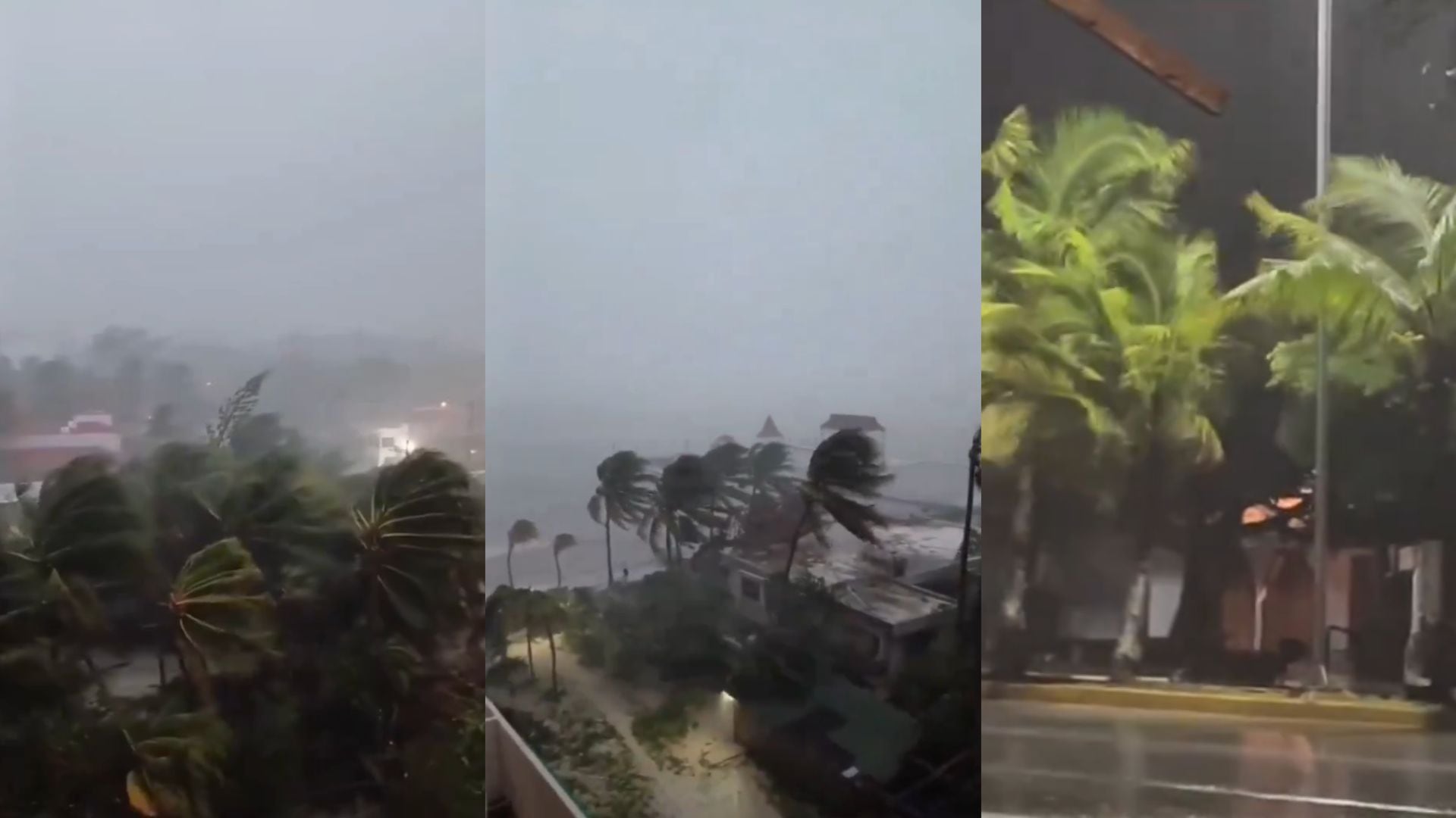 Fotos y videos del paso del huracán Beryl categoría 2 en Quintana Roo y Yucatán