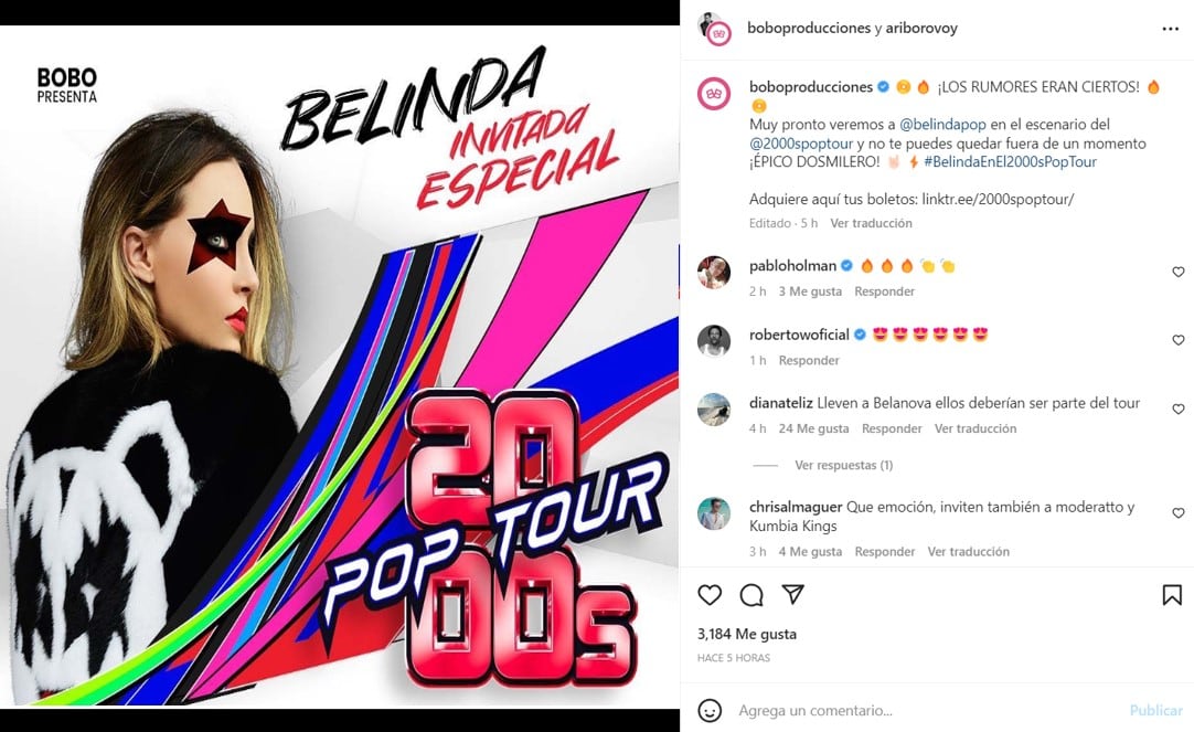 Belinda en el 2000′s Pop Tour