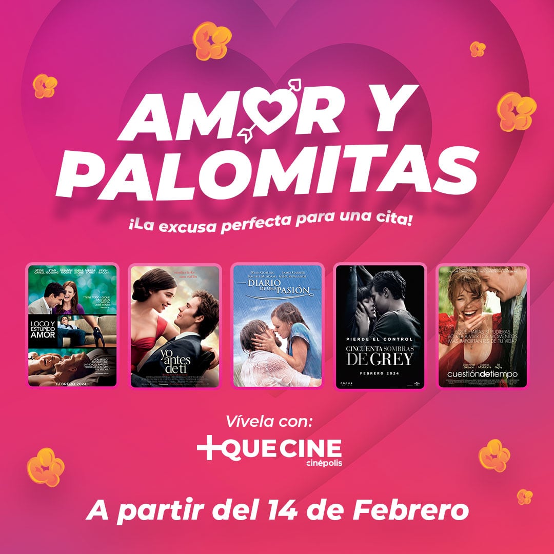 Películas de amor en Cinépolis para celebrar el 14 de febrero