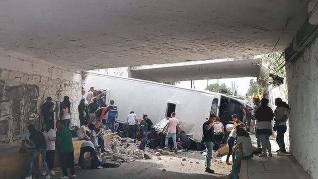 Autobús de la línea México-Tizayuca sufrió un accidente