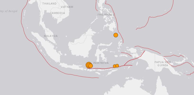 Temblor hoy: Sismo de magnitud 7.1 sacude el mar de Bali en Indonesia