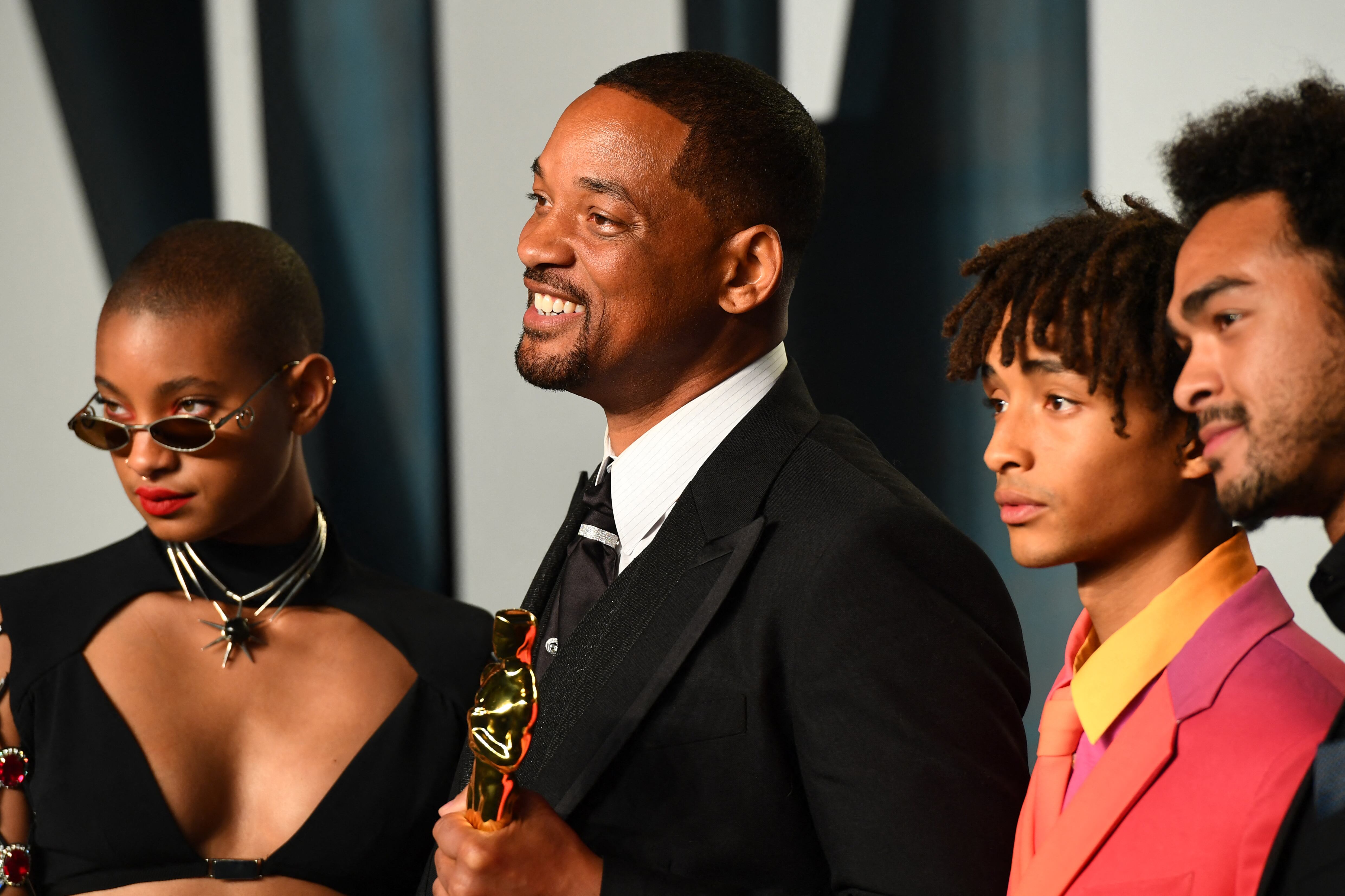 Will Smith y su familia en los Oscar 2022